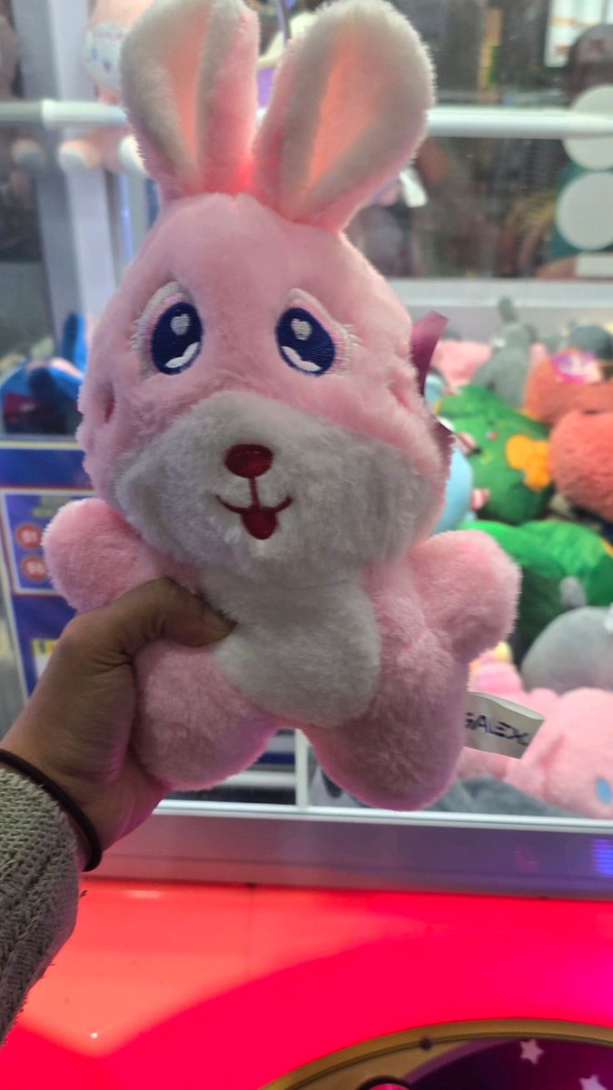 Rasmxdivs_'s tweet image. Quería ganar un peluche en la garra para mi bombón, pero estaba tan feo que mejor lo devolví a la máquina... 😔