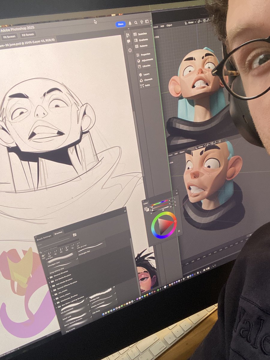 bennyeblen's tweet image. Live in an hour, stylized art study and chatting ✍️🕺 catch you in there ✌️ youtube.com/live/lvDuOOsXf…