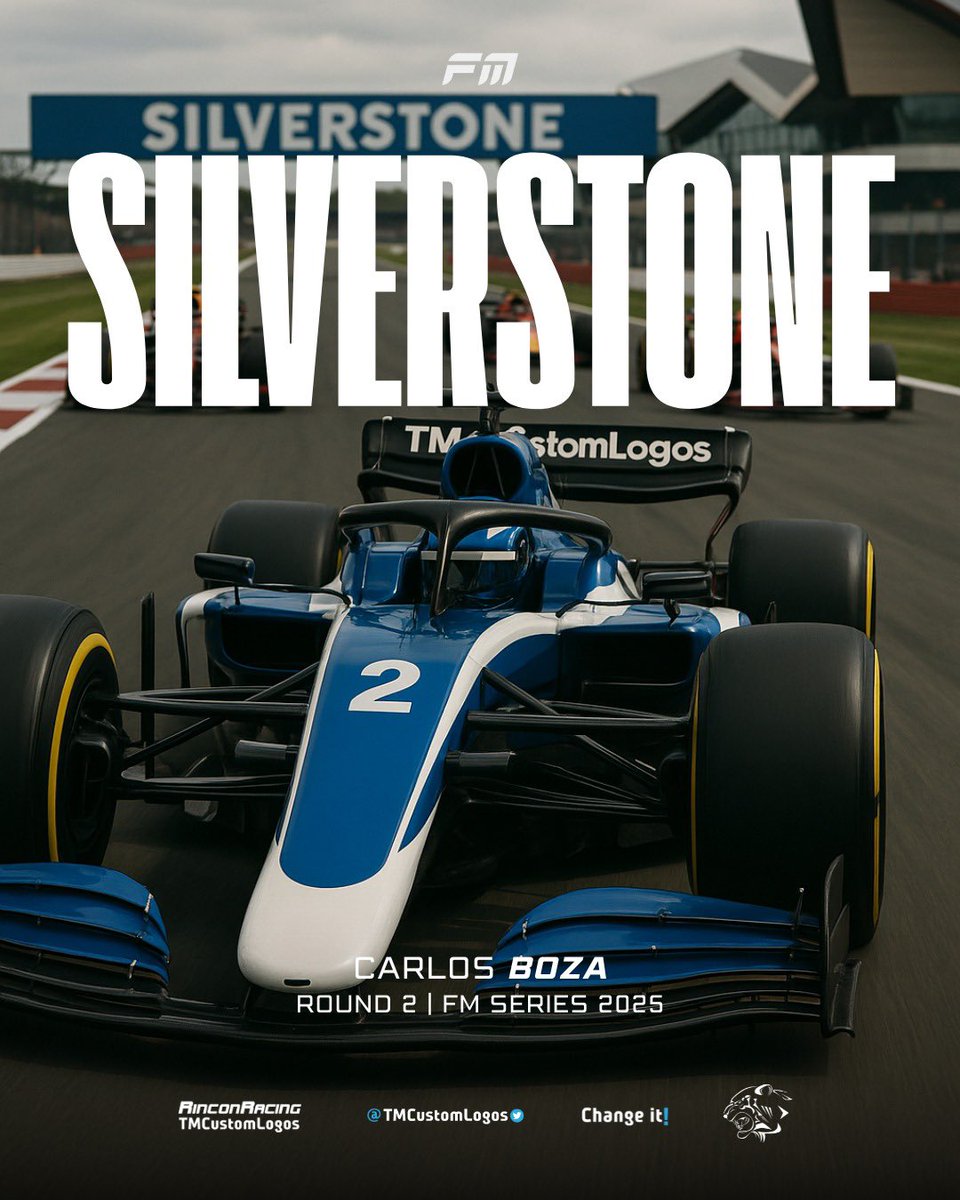 RinconRacing TMCustomLogos (@rinconracing) on Twitter photo FORMULA 1!🏁
Segunda fecha del campeonato de F1 organizado por <a href="/FormulaMosca/">Fórmula Mosca</a> donde nuestro Carlitos buscara luchar los puestos altos de la clasificación.
👤<a href="/ByLiyo/">Carlos Boza</a>
🏴 Silverstone
⏰ 21/07 - 22:00hs
#somosrincon 🐅 FORMULA 1!🏁
Segunda fecha del campeonato de F1 organizado por <a href="/FormulaMosca/">Fórmula Mosca</a> donde nuestro Carlitos buscara luchar los puestos altos de la clasificación.
👤<a href="/ByLiyo/">Carlos Boza</a>
🏴 Silverstone
⏰ 21/07 - 22:00hs
#somosrincon 🐅