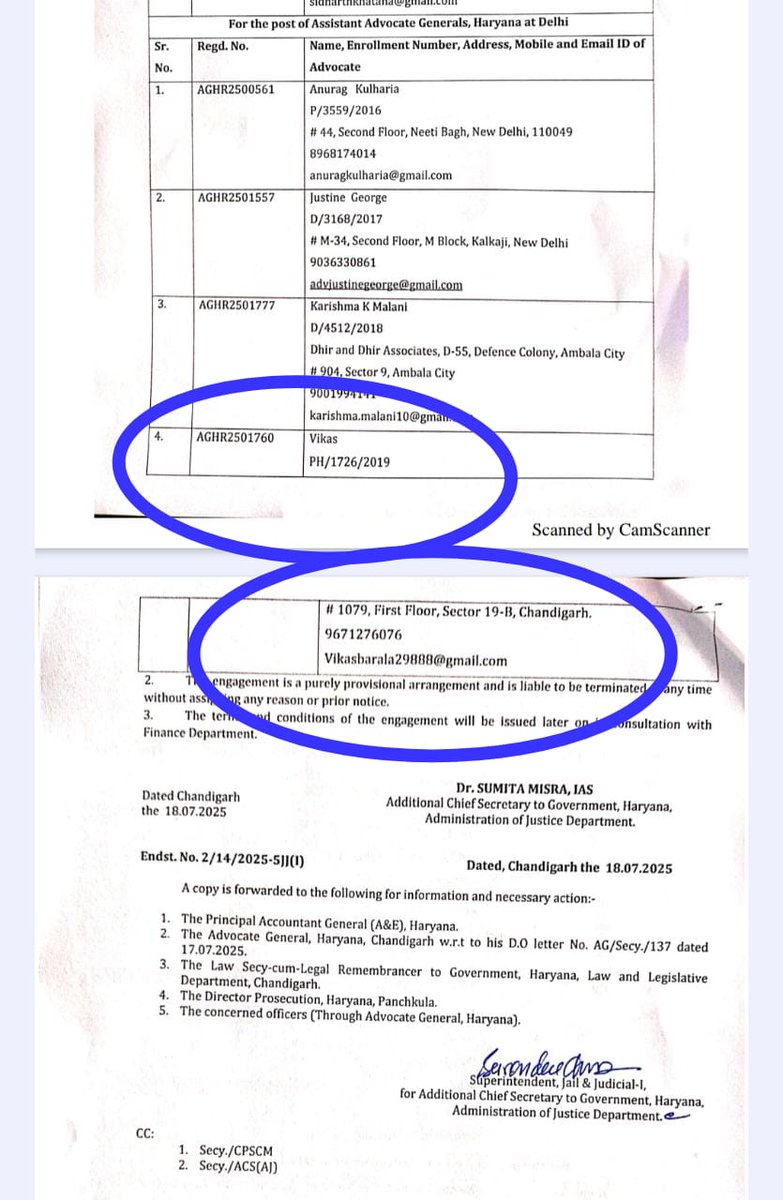 CMOhryShadow's tweet image. बिना पर्ची, बिना खर्ची...
बस "बेटा बराला का" होना काफी था! 😏
#HighCourt में सहायक महाधिवक्ता बना दिया गया — वही विकास बराला, जो छेड़छाड़ के मामले में सुर्खियों में था। याद है?
कहा था ना, "परिवारवाद" सिर्फ दूसरी पार्टियों में होता है...
भाजपा में तो "संस्कार" होते हैं... 🤡