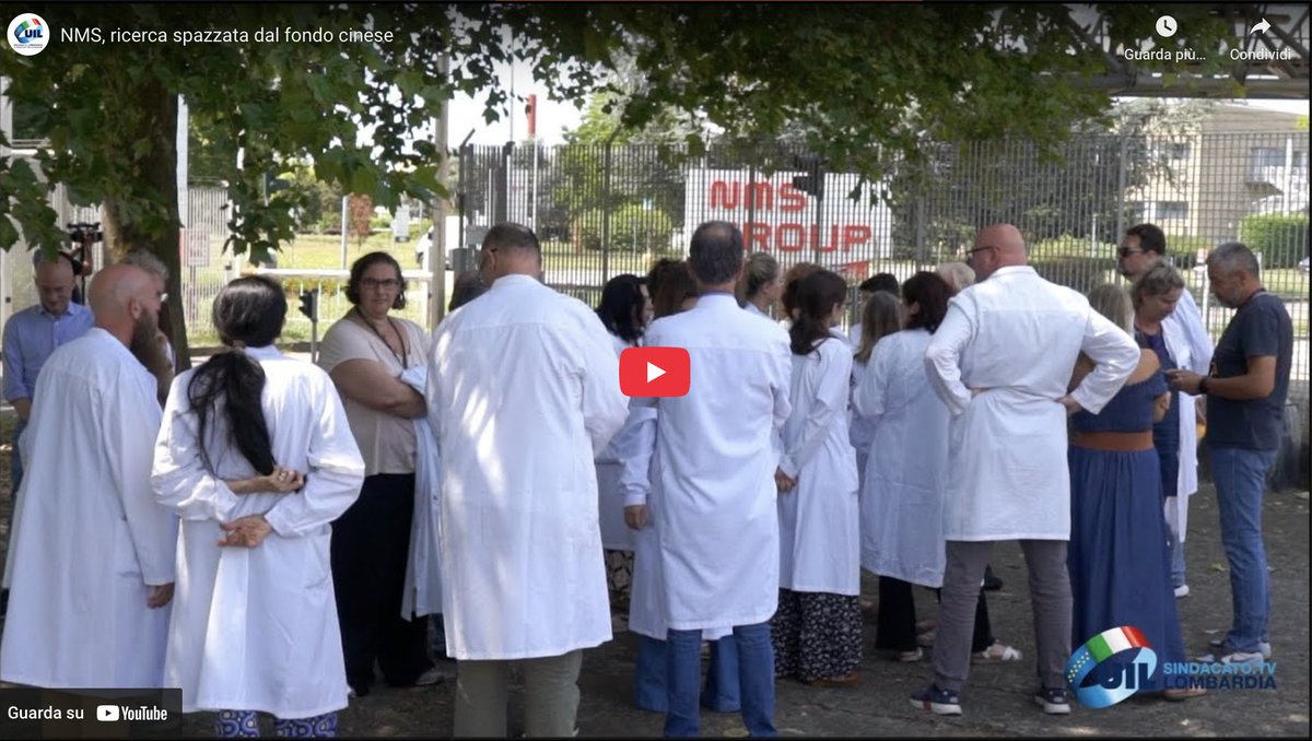 UilMilanoLombar's tweet photo. Licenziamento alla NMS di Nerviano per 120 ricercatori che lavorano su farmaci contro il cancro ❗️  👉 https://t.co/hmJbxzkEYt

@Vizza1972 @UILTECNAZIONALE @UILofficial @VincenzoCesare2 @edacquino @montedurototi @RegLombardia @CGILLOMBARDIA @CislLombardia https://t.co/vuYeeiFf0p