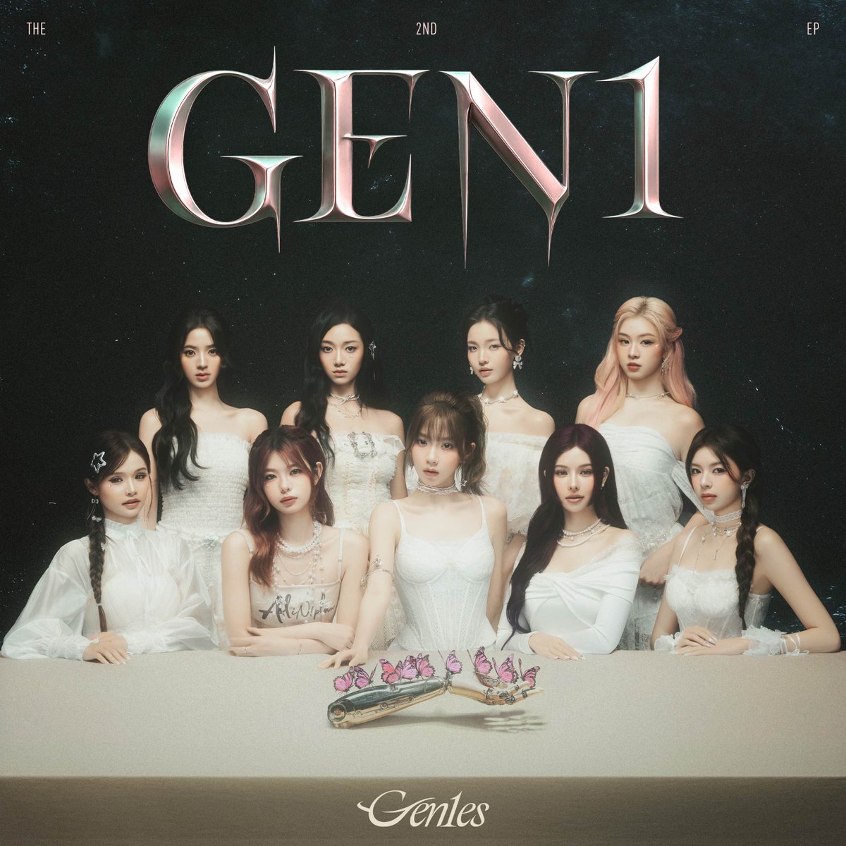 GENEXTIDE's tweet photo. Gen1es THE 2ND EP《Gen1》
🧚‍♀️  :  https://t.co/q3dG7280V1

From the quiet battles of solitude
to the radiant bloom of unity Gen1es rise, together. A new anthem for a generation: Z defined by the 9 girls. https://t.co/dfmmOKwJdM