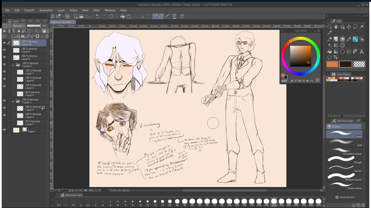 BlueberryNKitty's tweet image. I promise its not just in me head, okay guys? #HighNoonViktor #WIP