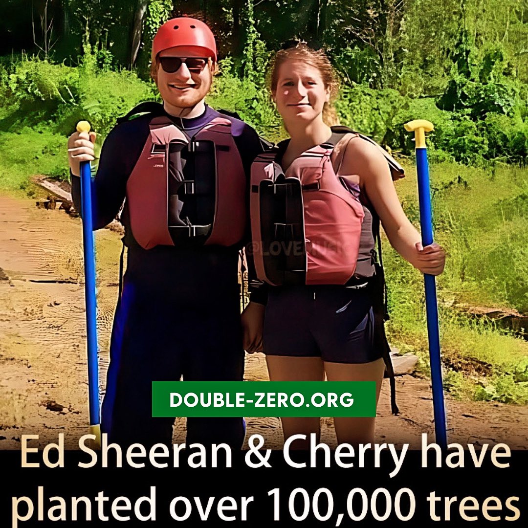 doublezero100's tweet image. ‘I like trees’ says @edsheeran ‘It’s that simple. If you value the earth, look after it. In a recent interview he was asked if he had a private jet. No, was the reply. ‘You could afford a private jet’ stated the interviewer. ‘Yea, but it’s not really about that’ And it’s not
