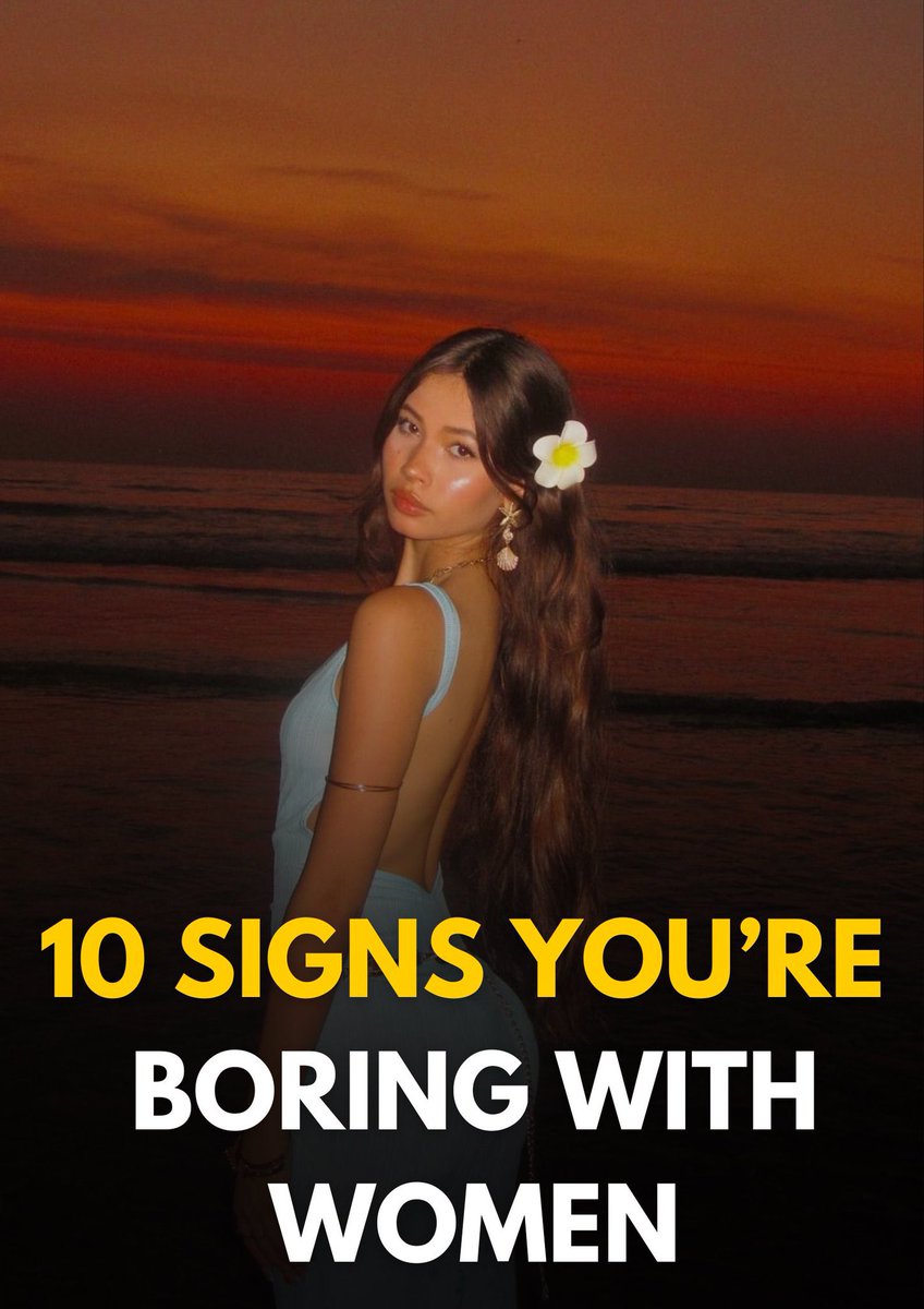 Chivmanhood's tweet photo. 10 Signs You're Boring With Women:

(and Slowly Getting Ghosted Because of It)

THREAD 🧵 https://t.co/8BUF9SoiWz