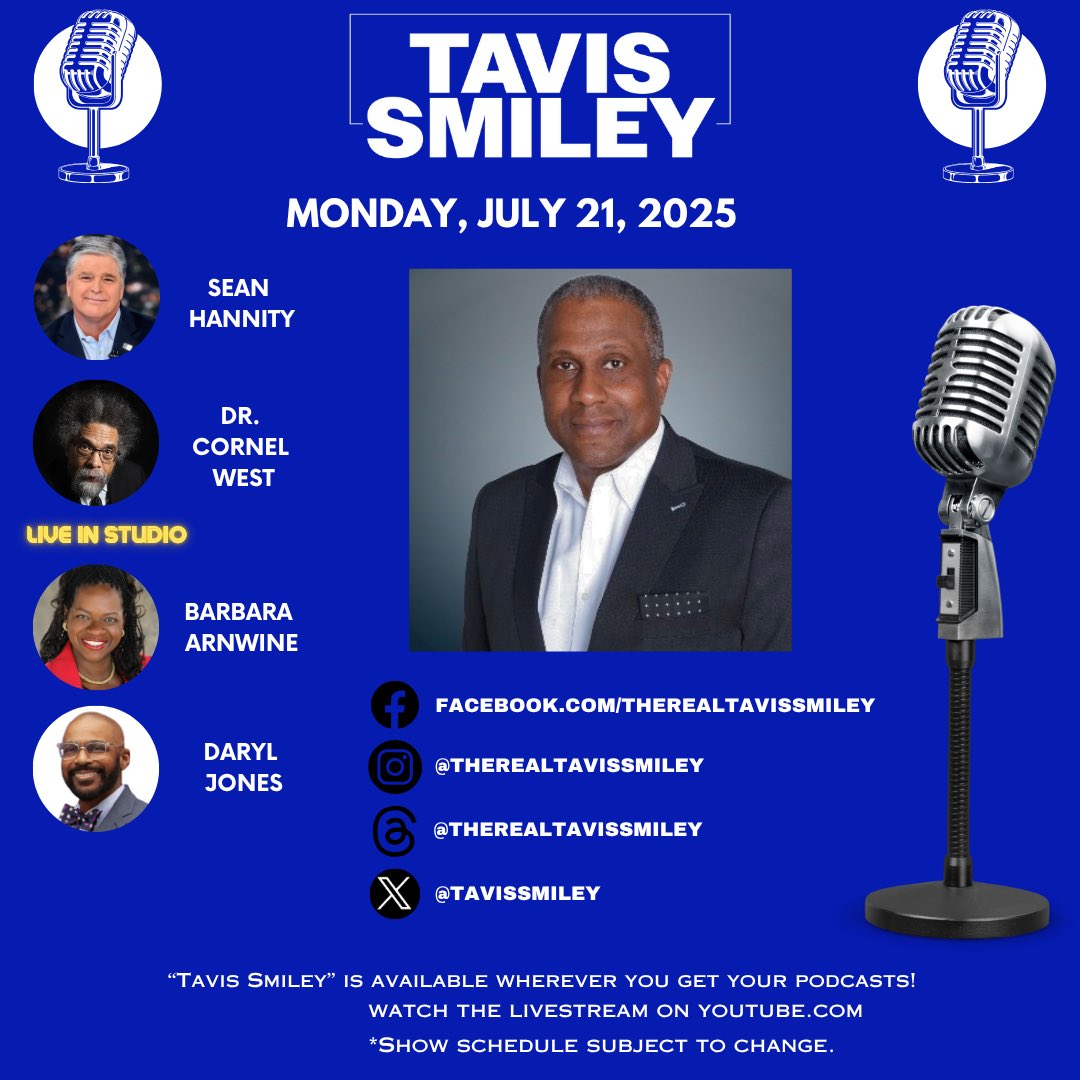 tavissmiley's tweet image. #kbla1580 #unapologeticallyprogressive #tavissmiley #tavissmileyshow #seanhannity #cornelwest #barbaraarnwine #daryljones #tjc #goodtroubleliveson #johnlewis #wanteddeadoralive #foxnation #theseanhannityshow @seanhannity