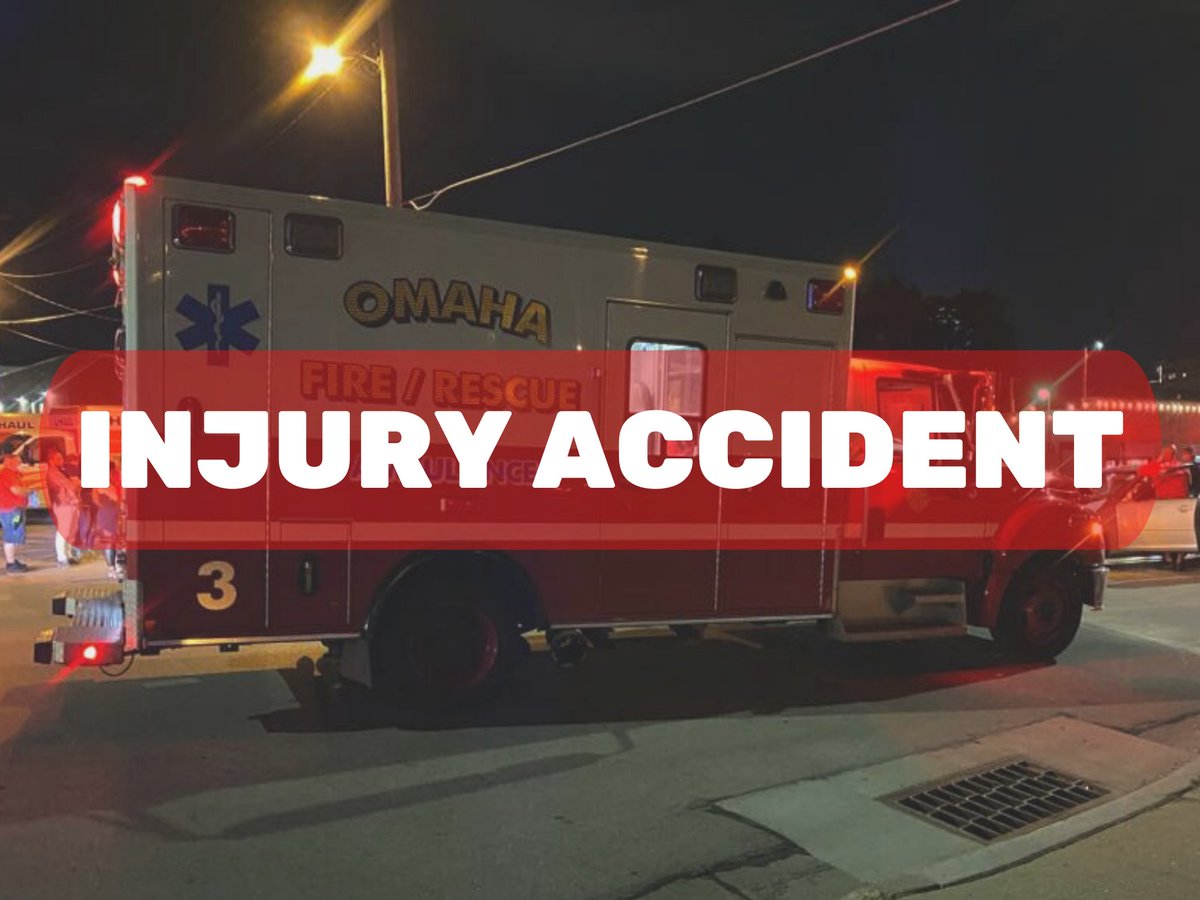 omaha_scanner's tweet image. Around 11:02 p.m., the Omaha Fire Department was called to the area of North 50th Street and Pratt Street for an injury accident involving a single vehicle that hit a tree. A pin response was made due to a person being trapped. OFD medics transported two patients, a male and…