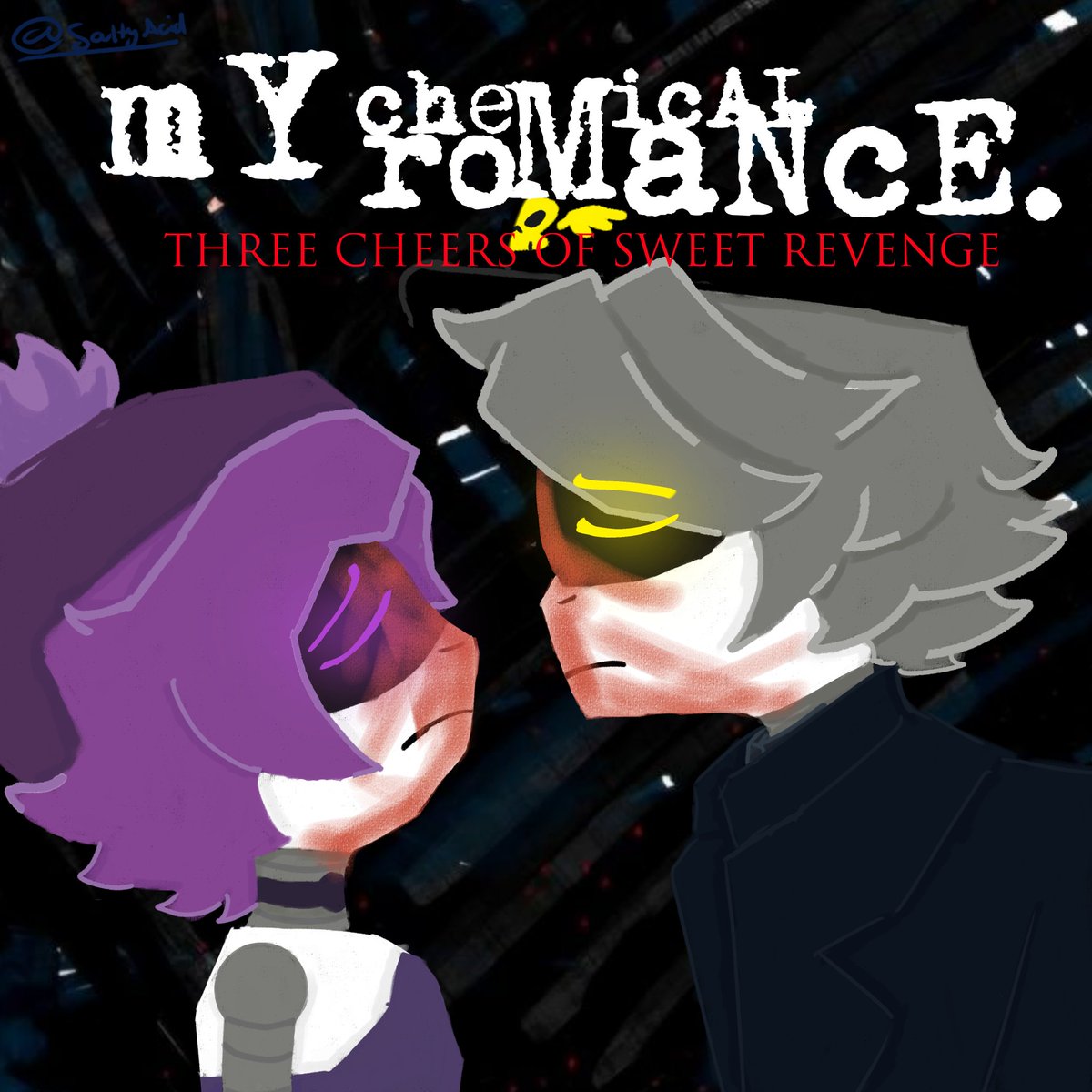 SaltyAc1d's tweet image. NUZI MCR?!?!?!
#murdedrones #murdedronesfanart #nuzi #nxuzi #UzixN #biscuitbites #NUZICANON #MyChemicalRomance #MCR