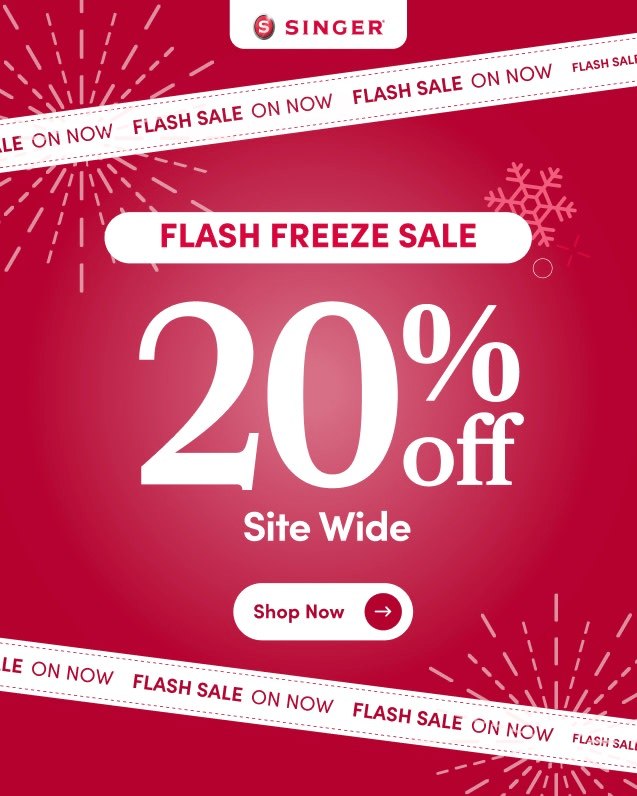 SingerSewingAus's tweet image. 🚨 Stop everything! This deal ends TOMORROW! 🚨
20% OFF sitewide at SINGER 🧵✨
Don't miss your chance to save big on your sewing faves.
👉 singerco.com.au/sale

#SewWithSinger #SingerSewMagic #HandmadeWithSinger #SewcialCommunity #SingerSewDreams