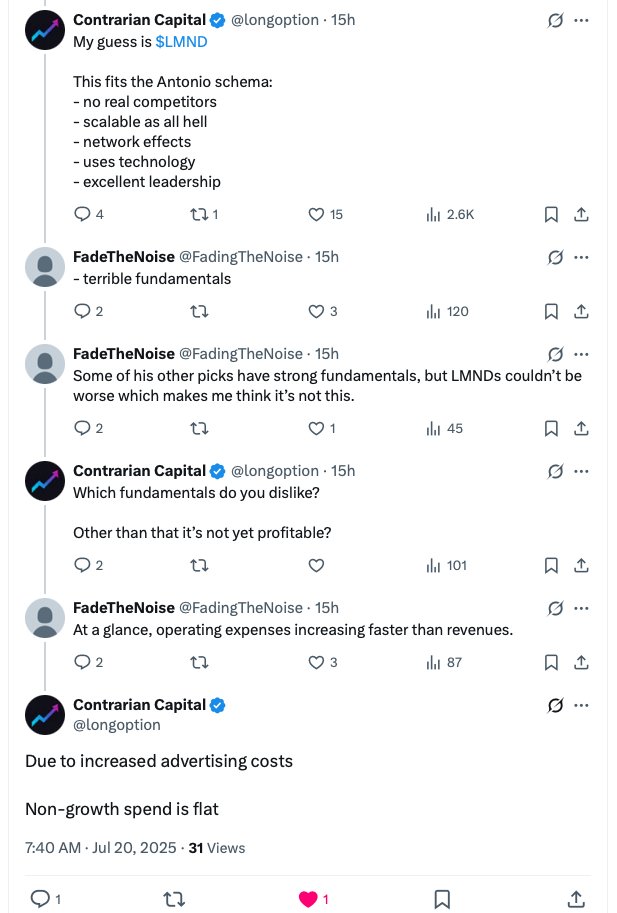 PaperBagInvest's tweet image. A tale as old as time:
$LMND skeptic says:
"terrible fundamentals"
"at a glance, opex increasing faster than revenues"
Thank you @longoption for explaining this is due to increasing investment in growth spend.
We will probably need to repeat this about a thousand more times…