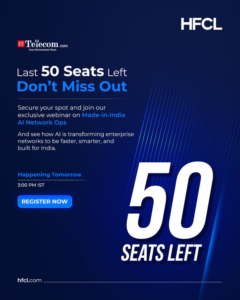 FINAL CALL: ONLY 50 SEATS LEFT 

If AI is still not part of your network ops, this is your wake-up call.

* While you're manually troubleshooting, others are resolving in 6 seconds.
* While you're switching tools, they’re sipping coffee.
* While you're firefighting, they’ve moved