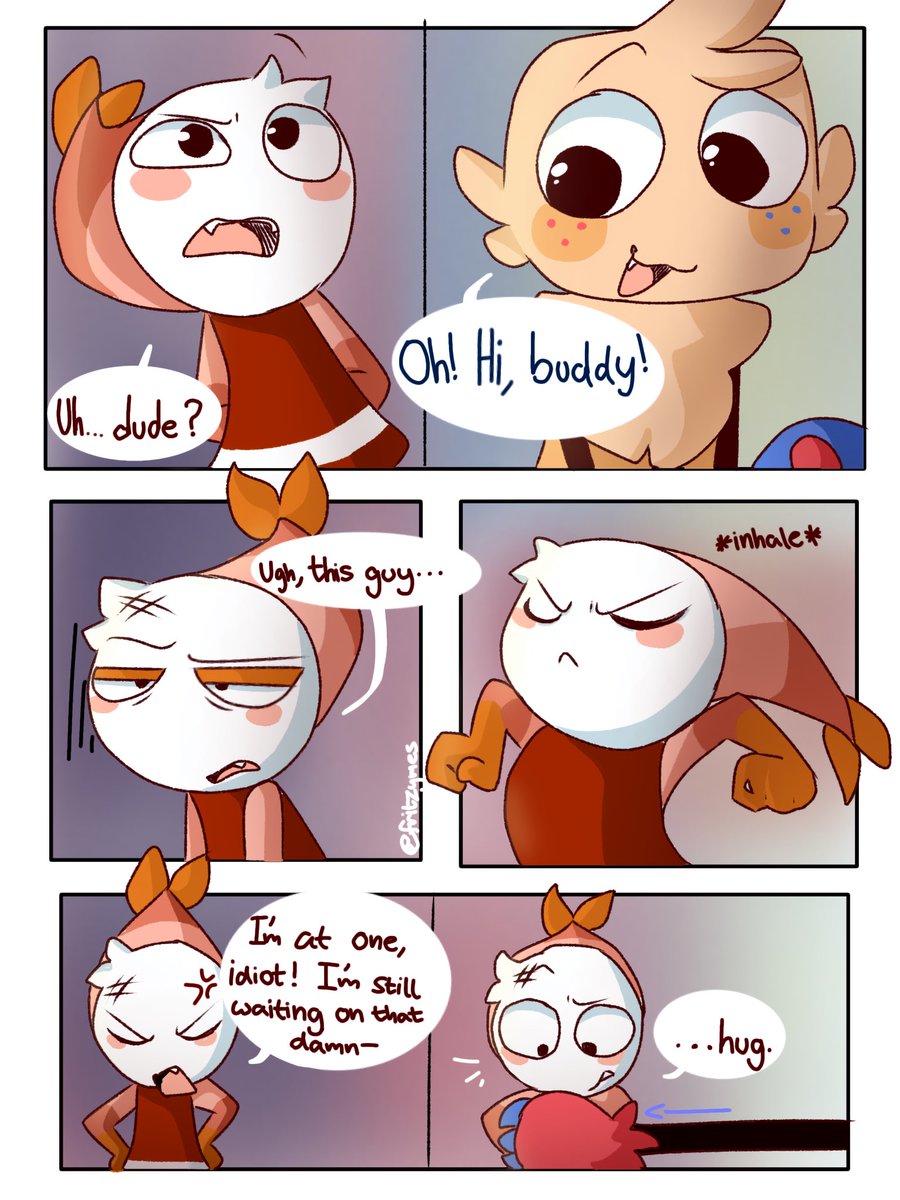 fritzymes's tweet image. Healer Goob [mini comic] #dandysworld #angryhugs #goob #shrimpo