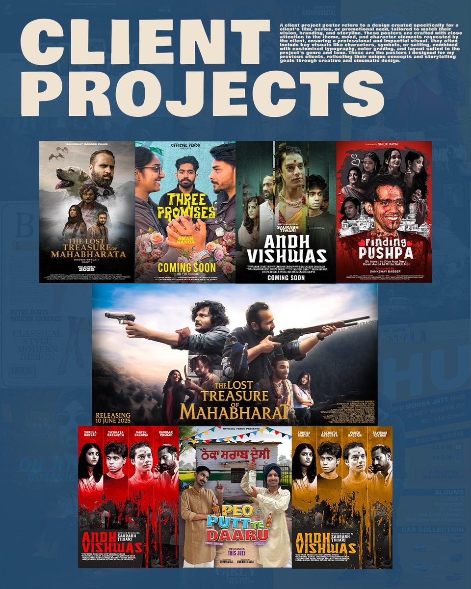 Graphickla's tweet photo. Are you a filmmaker or content creator looking to level up your film's visual appeal?

📩 DM or WhatsApp +91 9050443150
Let your story look as powerful as it feels.

#FilmTwitter #IndieFilm #PosterDesign #MovieMarketing #KeyArt #FilmmakerIndia #PosterArtist https://t.co/cESzr29cvQ
