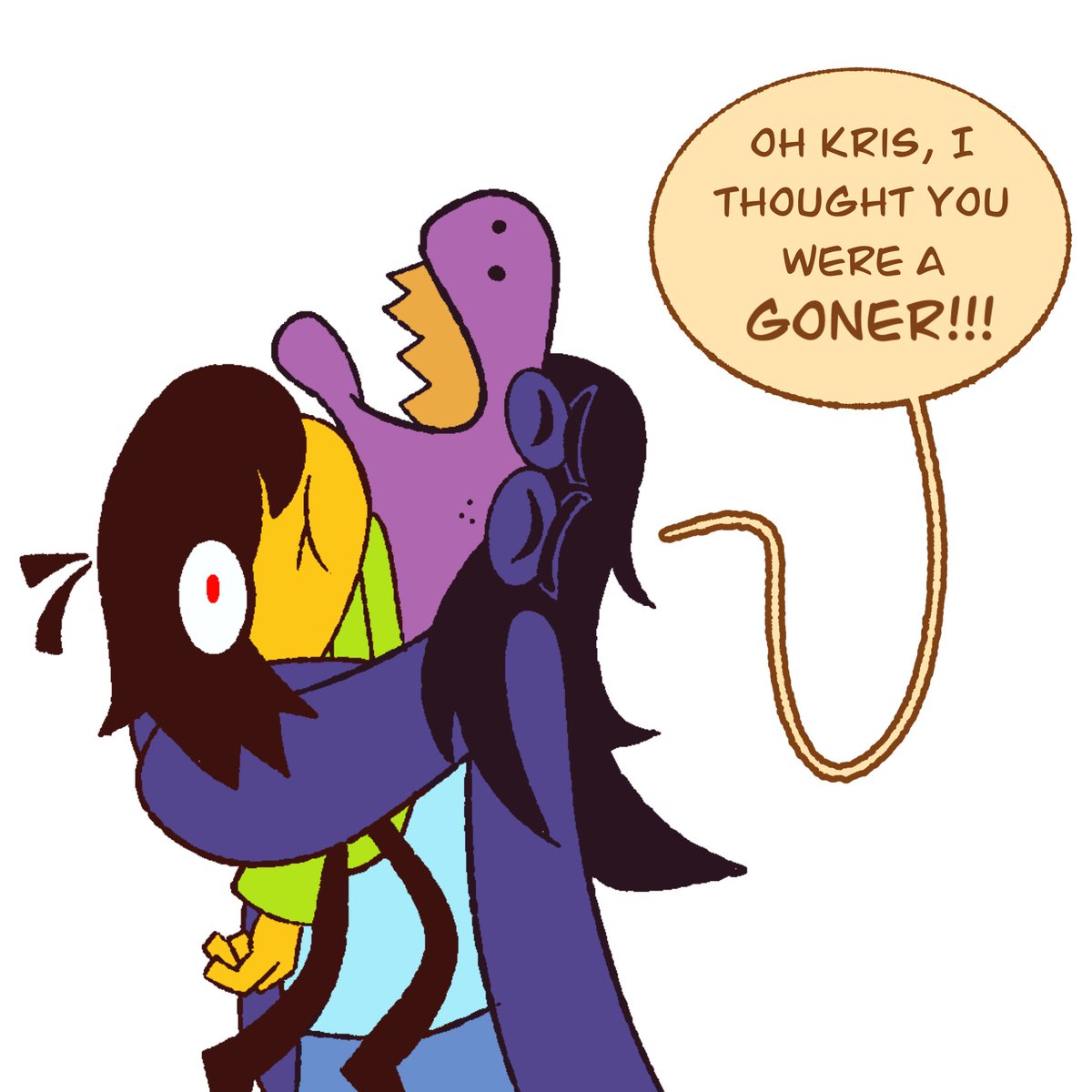 ticketytac's tweet image. No funny caption no funny post hey jimmy give me a pluey post with nothin’ #deltarune