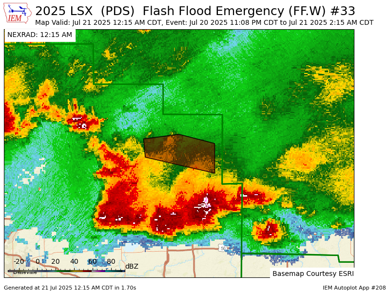 Iembot_emerg's tweet image. LSX continues Flash Flood Emergency [flash flood: observed, flash flood damage threat: catastrophic] for Fayette [IL] till Jul 21, 2:15 AM CDT mesonet.agron.iastate.edu/vtec/f/2025-O-…
