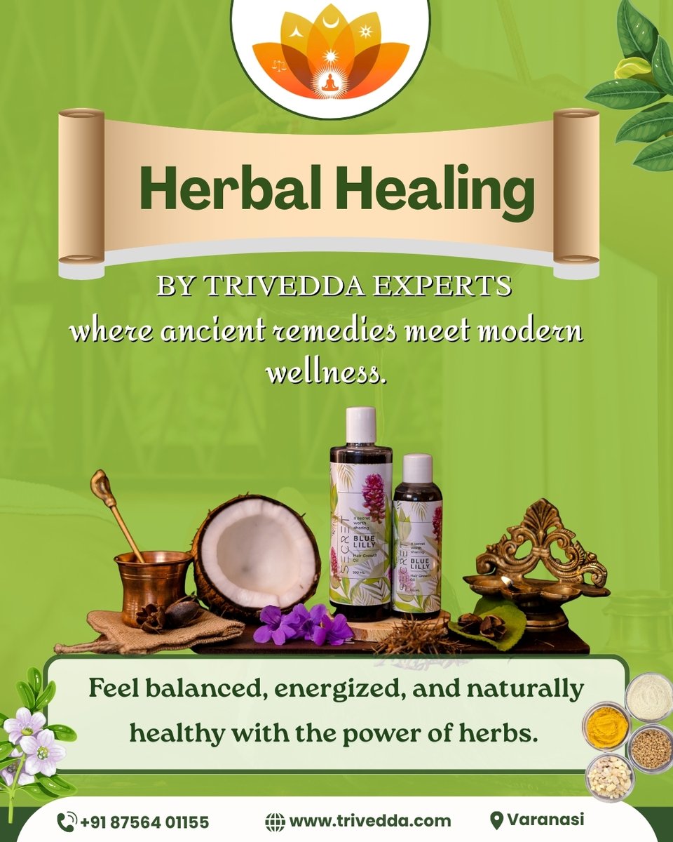 trivedda's tweet photo. 🌿 Discover the Healing Power of Herbs 🌸

✨ It's time to heal holistically. Try our herbal range today!

📍 Varanasi | 🌐 https://t.co/g0jdSO53hP | 📞 +91 87564 01155
#HerbalHealing #TriveddaWellness #NaturalRemedies #AyurvedaLifestyle #PlantPower #HolisticHealth https://t.co/u2v1d613jL
