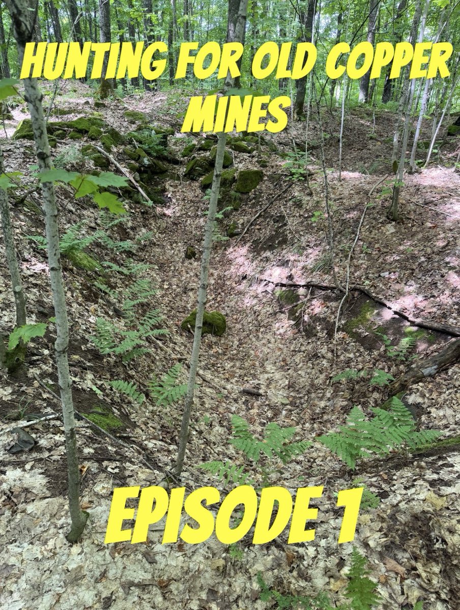 JeffUP_North's tweet image. Went out into the woods to find some copper mines from the mid 1800’s. According to old writings, many of these were sunk on ancient copper mine pits. Check out my new video documenting my journey! youtu.be/rRkwAEoPzSo?si…