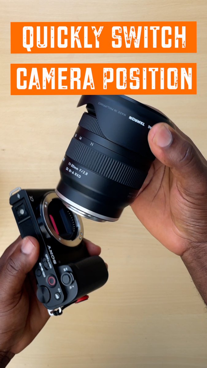 eyramax's tweet image. How To Quickly Switch Sony ZV E10 Camera From Vertical To Horizontal Mode #ulanzi #ulanzitripod
Video link: youtube.com/shorts/42qbDHv…