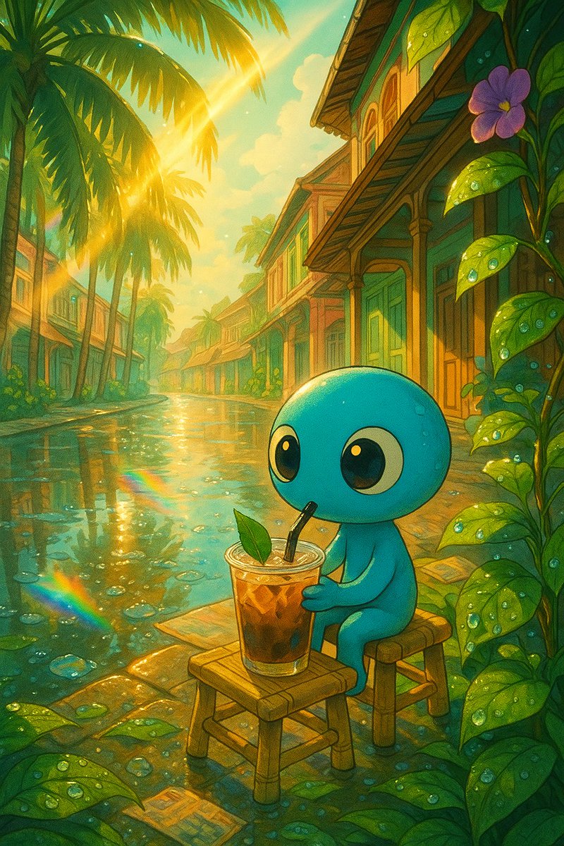 AB_thailand_'s tweet image. GM🌞
ฝนหยุดตกแล้ว แสงแดดลอดผ่านเงาต้นมะพร้าวลงมาอย่างอ่อนโยน
สัปดาห์ใหม่ ความหวังใหม่
ไปต่อด้วยกันนะ ✨