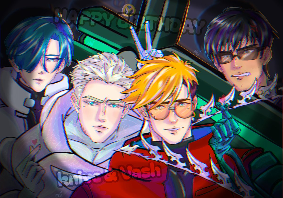 legatitoblue's tweet image. Happy birthday to Knive and Vash🎉✨
#knivesmillions
#vashstampide #legatobluesummers #wolfwood #TRIGUNSTAMPEDE #TRIGUN展京都に行ってきました