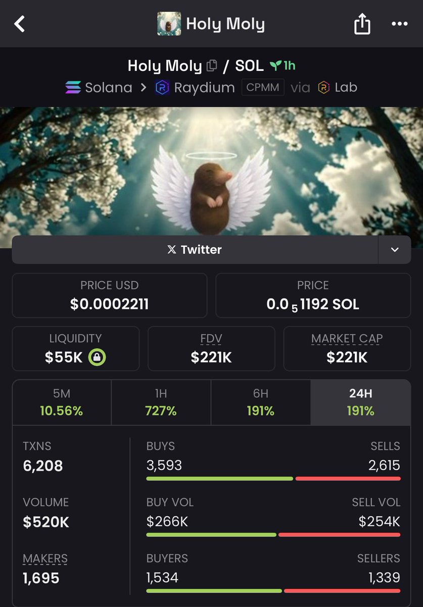 3x on $holy moly