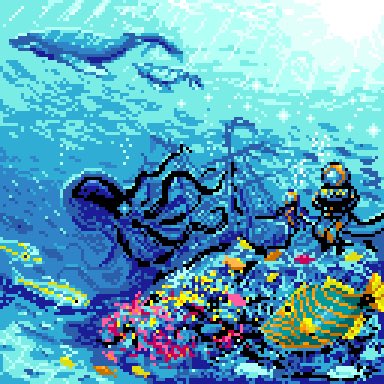 netroco's tweet image. 海の日
#pixelart  #ドット絵
