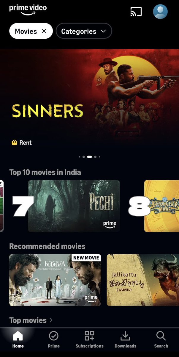 Pechi 👻🔥
She didn’t trend. 
She haunted. 

#Pechi is ruling <a href="/PrimeVideo/">Prime Video</a> Prime’s Top 10 like a silent storm. 

#PechiOTT

<a href="/rockraamz/">ramachandran</a> #RajeshMurugesan
<a href="/SGayathrie/">Gayathrie</a> <a href="/Bala_actor/">Bala saravanan actor</a> <a href="/DevRamnath/">Dev Ramnath</a> <a href="/Veyilonent/">Veyilon Entertainment</a> @Verusproduction <a href="/gokulbenoy/">gokul benoy</a> <a href="/AliceAngel_1710/">Dr Alice Angel D</a> <a href="/Sureshsugu/">Sureshsugupro</a> <a href="/ProDharmadurai/">DharmaDurai Pro</a>