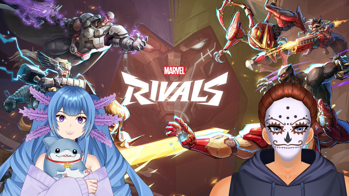 Weeeeeeee!!! Tomorrow at 2pm Est is my return stream!!! I can't wait to get back into it. We gonna yap a bit and then play some Marvel Rivals with friends ^_^. I hope you can make it 💜😊