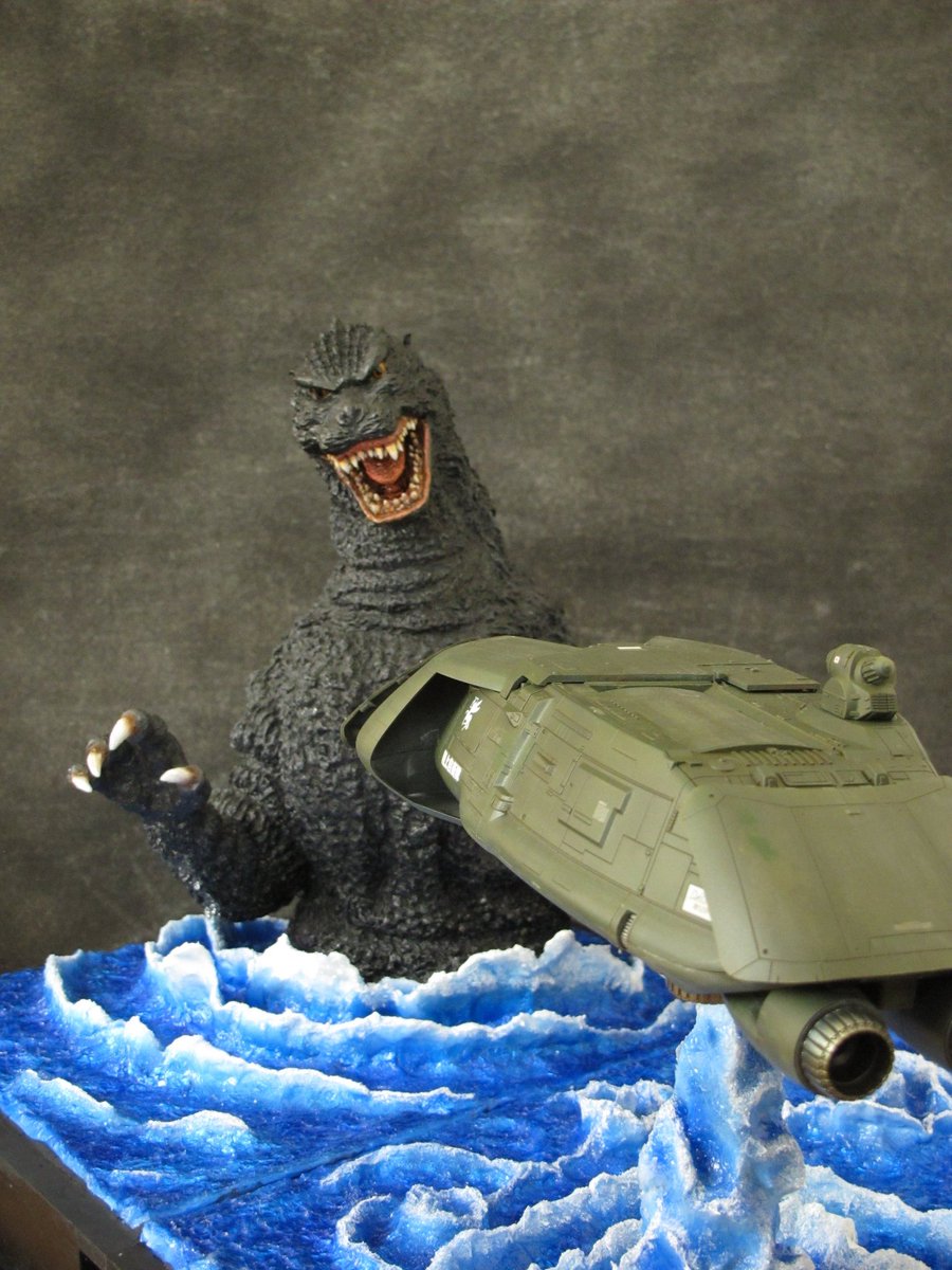 yossygodzilla's tweet image. 海と言えばビオゴジですね♪

造型工房キトラ　ビオゴジ
コトブキヤ　スーパーX2

#海の日