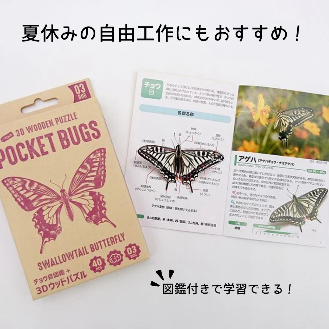 KohoTsunoi's tweet image. \自由研究にも!📝/
図鑑付きだから学べる。
パズルみたいに楽しめる。
完成したら飾って愛でられる。
🌿つくるんです®木の昆虫パズル体験
8/3(土)11:00〜/参加費500円
対象年齢制限なし。組数限定。
学びも思い出も“木”のカタチに🪵✨
ご予約はこちらから!
airrsv.net/tsunoimini4wd/……