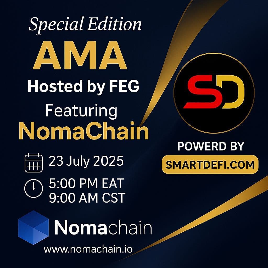 nomachain's tweet image. Join us in the AMA and get more insights. Invite a friend - and ask them to tell a friend .