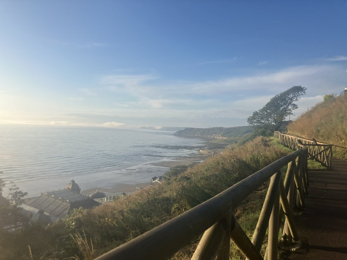 Tess_invests's tweet image. Still some misty sea spray but the intense fog has lifted at last