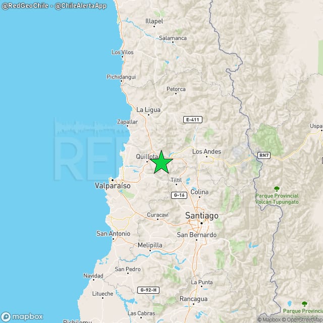 RedGeoChile's tweet image. REVISADO ⚠️ | Sismo de magnitud 3.9 (Ml) ocurrió a las 00:54:35 horas de hoy, lunes 21 de julio del 2025, a 15 km al este de #Quillota (región de #Valparaíso), a una profundidad de 69 kilómetros (Fuente: #CSN).

🚩 Lista de intensidades en la escala de Mercalli Modificada.

San