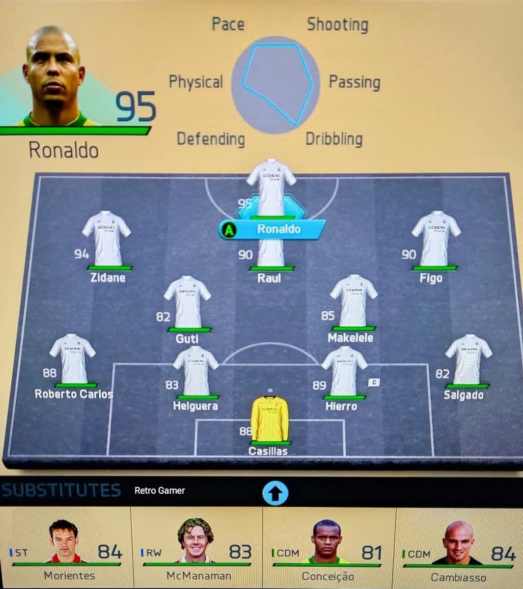 el_partido_es's tweet image. 𝙍𝙀𝙒𝙄𝙉𝘿 ⏪
It's 2003 and you've started summer holidays. You and your mates huddle around a JVC with your PS2 AV scart crudely plugged in the front of it. You load up FIFA 2003 and hear that all too familiar 'EA SPORTS - IT'S IN THE GAME'.
Which side are you picking? 👀