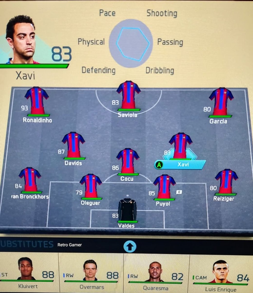 el_partido_es's tweet image. 𝙍𝙀𝙒𝙄𝙉𝘿 ⏪
It's 2003 and you've started summer holidays. You and your mates huddle around a JVC with your PS2 AV scart crudely plugged in the front of it. You load up FIFA 2003 and hear that all too familiar 'EA SPORTS - IT'S IN THE GAME'.
Which side are you picking? 👀