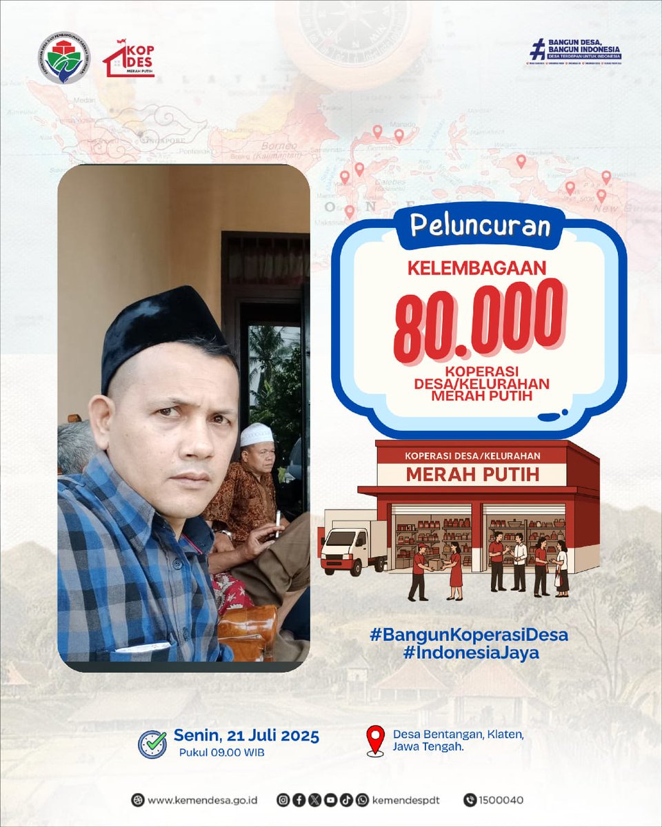 #BangunKoperasiDesa
#IndonesiaJaya

<a href="/prabowo/">Prabowo Subianto</a>
<a href="/YandriSusanto27/">Yandri Susanto</a>
<a href="/ArizaPatria/">Ariza Patria</a>
<a href="/taufikmadjid71/">IG : taufik.madjid</a>
<a href="/kemendespdt/">#BangunDesaBangunIndonesia</a>
<a href="/bpsdmkemendesa/">Bpsdm Kemendesa</a>
<a href="/DesaPeNusantara/">desapesonanusantara</a>