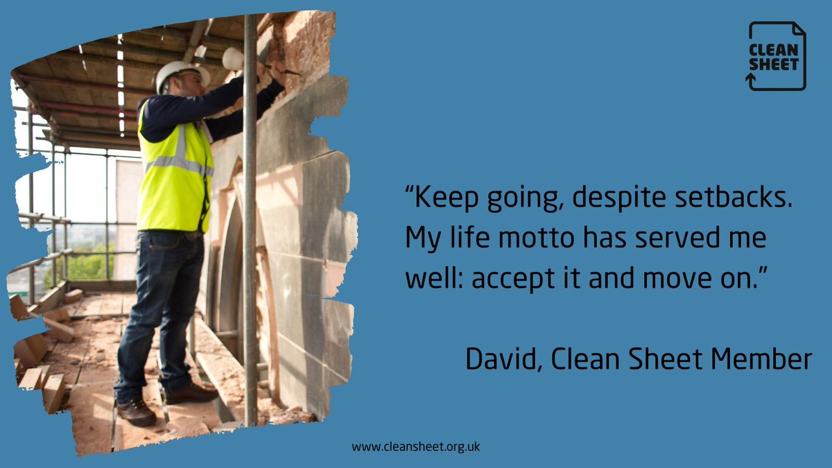 Our Clean Sheet Members (people with a criminal conviction) know that they cannot change their past. But they also know that their past does not have to dictate their future.
#secondchance #newbeginnings #employmentafteraconvictiton #cleansheetworks