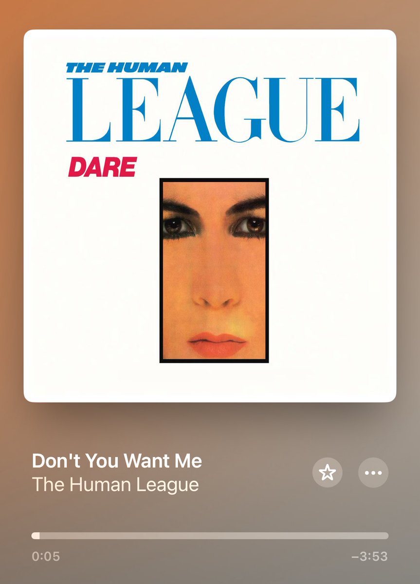 #CeMatinDansMonIPod #TheHumanLeague #DontYouWantMe