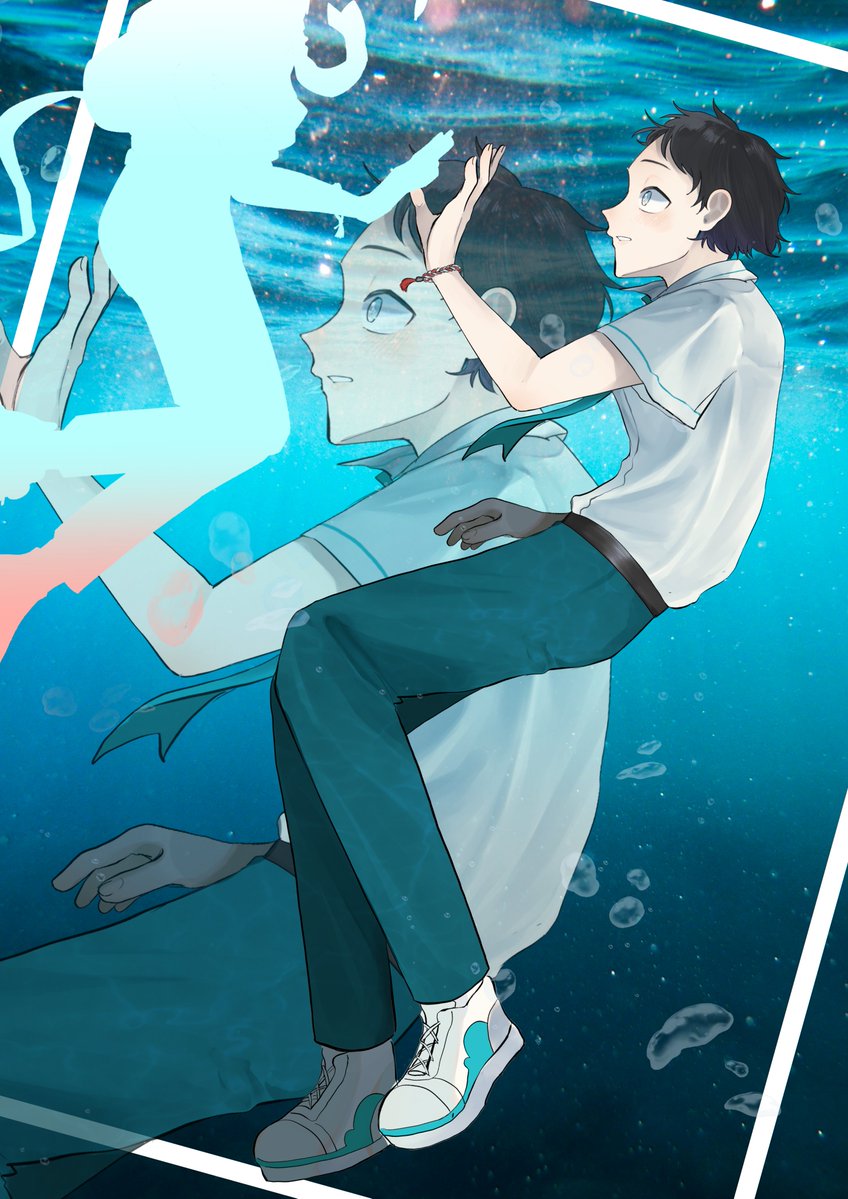 Aka3_trpg's tweet image. 青に溺れてキスをする
◈PC-海航 夏生(かいと なつき)