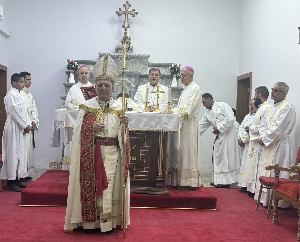 baselyaldo's tweet image. Sunday Mass in Alqosh 20 July 2025
قداس الاحد في كنيسة مار قرداغ - القوش