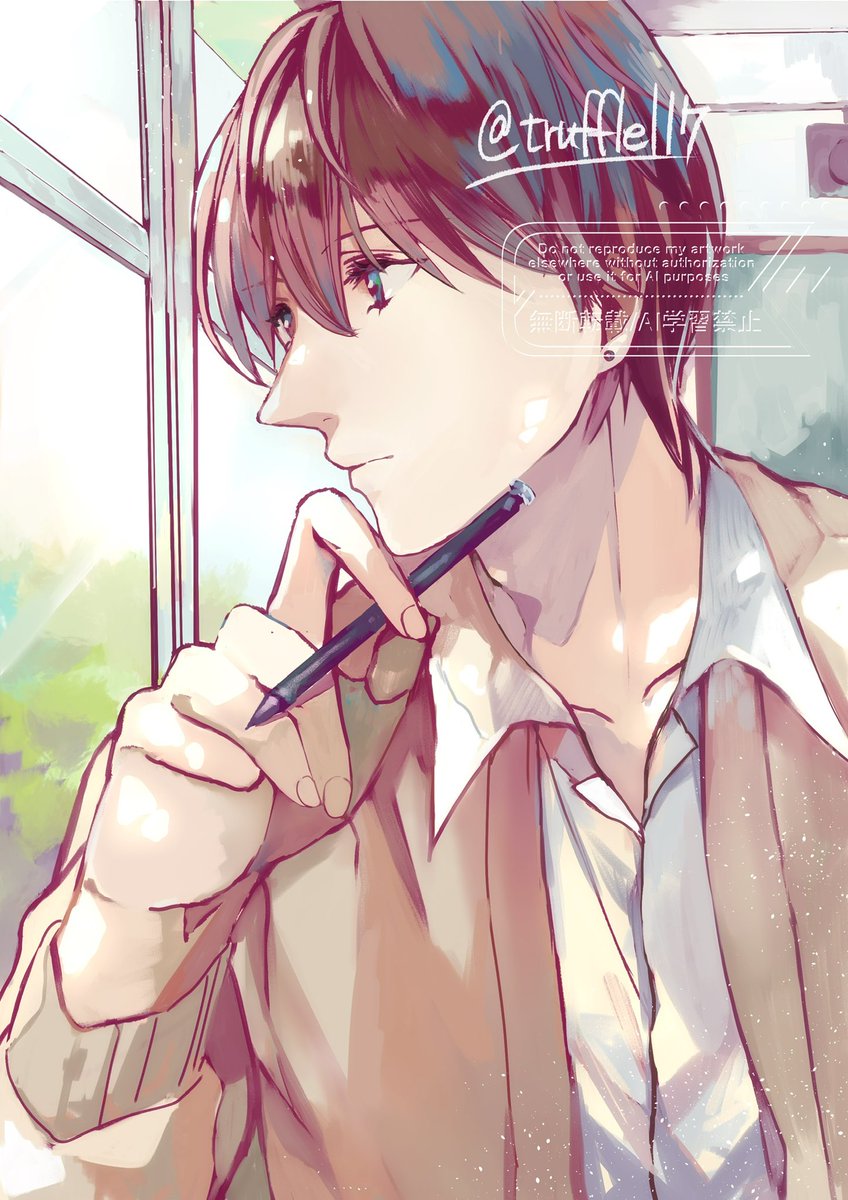 truffle117's tweet image. 過去の自分の絵に立ち返って描いてみました。割と気に入ってるので、見て欲しいです！お願いしまーす！