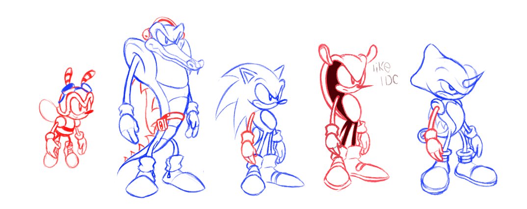 Mellon_Nova's tweet image. Chaotix OG designs but ""Modern""
just them but taller lol