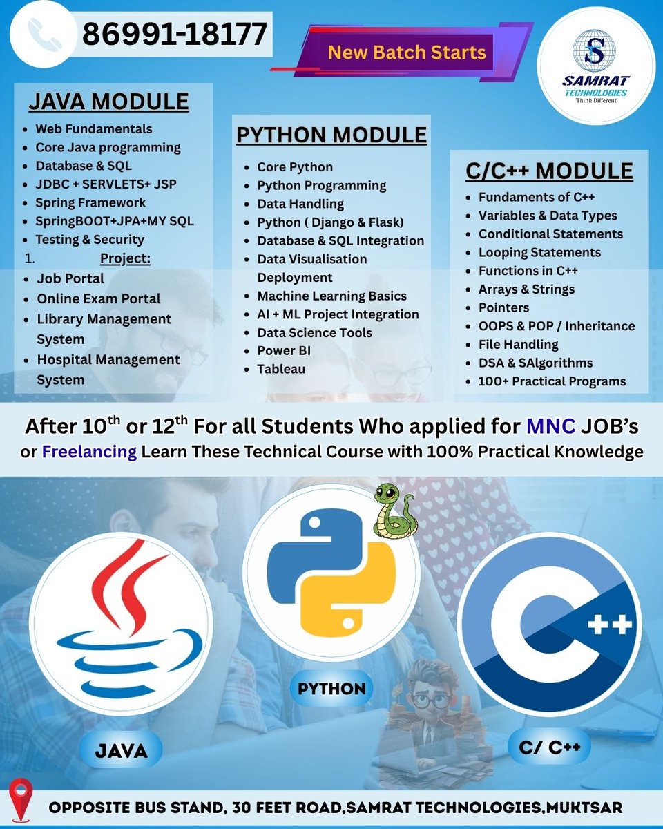 Samrat Technologies(Computer Training Muktsar) tweet media