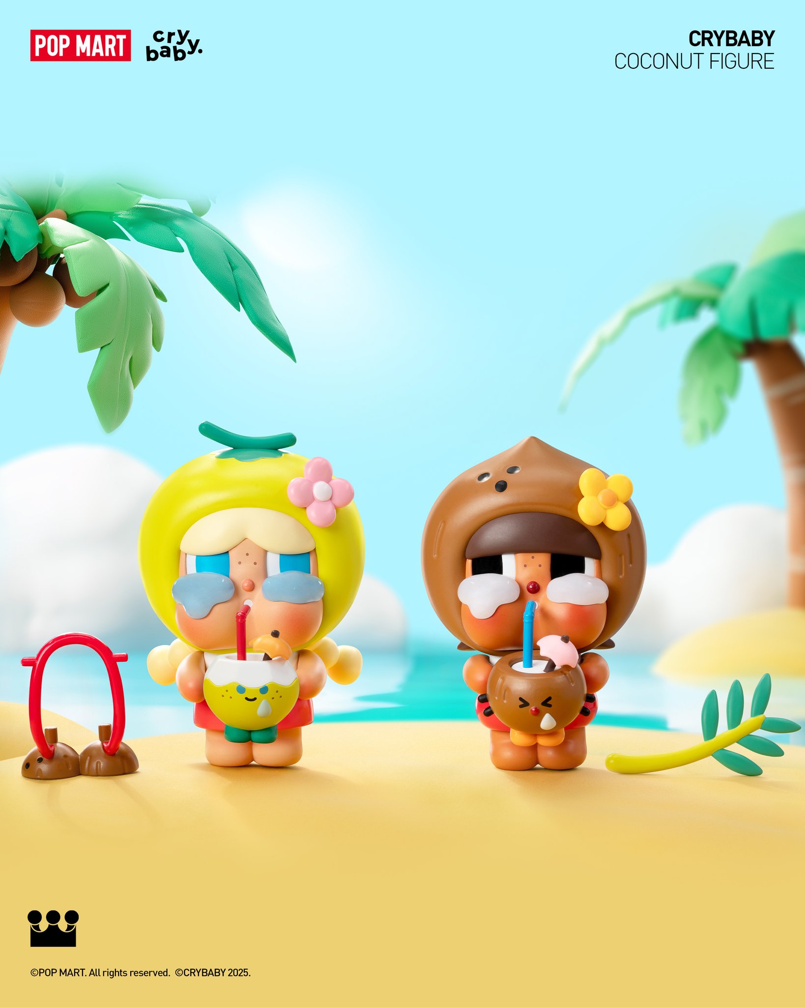 POP MART Crybaby Coconut Figure 2点　ブリスター POP MART Crybaby Coconut Figure ブリスター 2点 - メルカリ