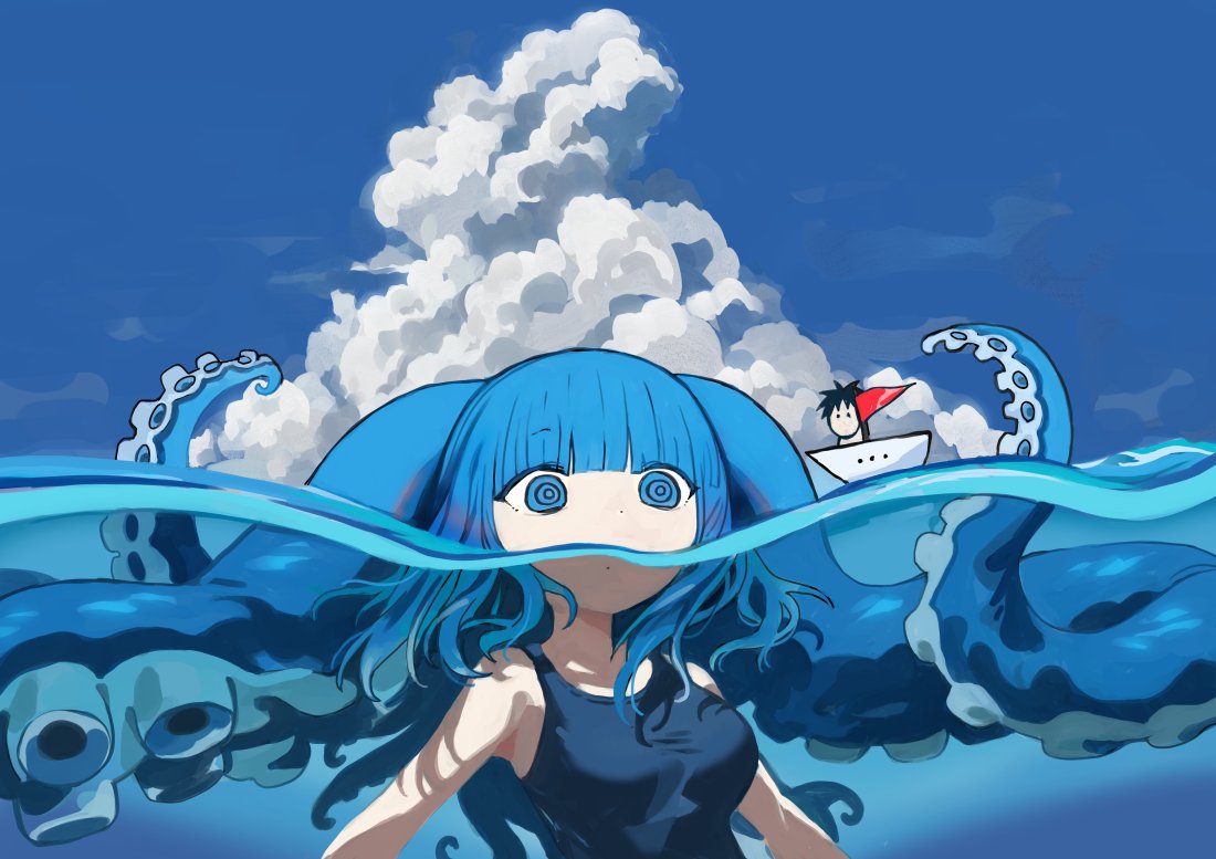 okbnkn's tweet image. #海の日 
🐙