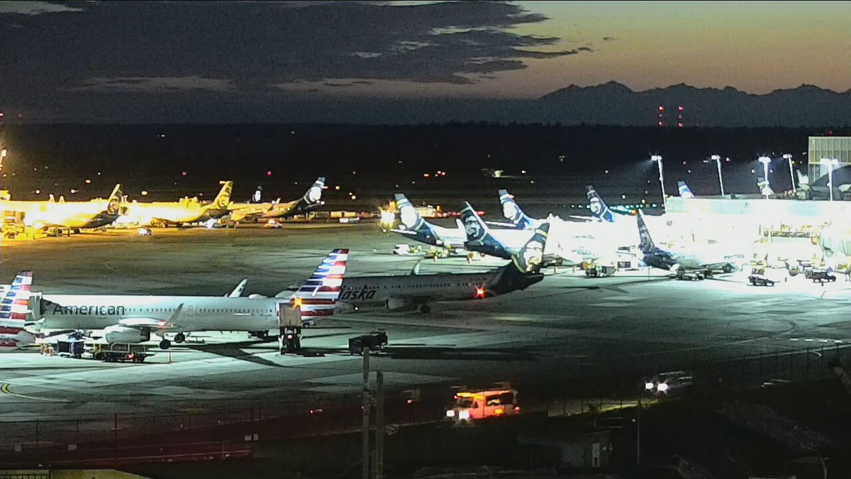 MichelleKOMO's tweet image. Alaska Airlines planes parked at Sea-Tac. The airline requested a ground stop tonight over what they say is an IT issue. No specifics yet. Airlines says travelers/ check ahead on flights before leaving for airport. Ground stop remains in effect until system resolved @komonews