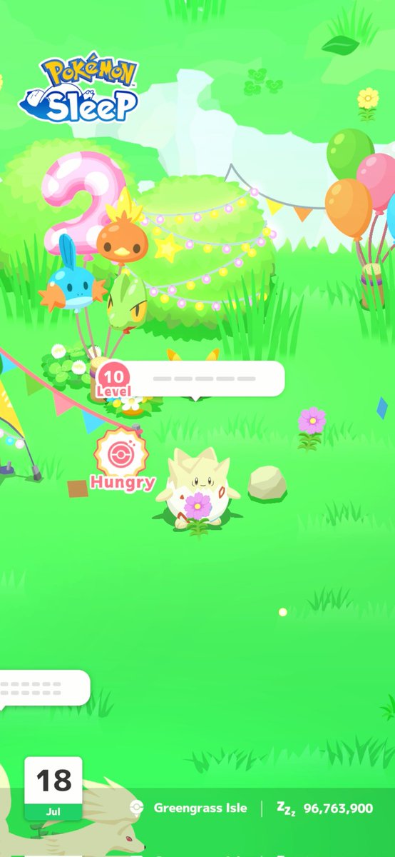 Bendersfan1221's tweet image. Togepi has a flower  #PokemonSleep2nd