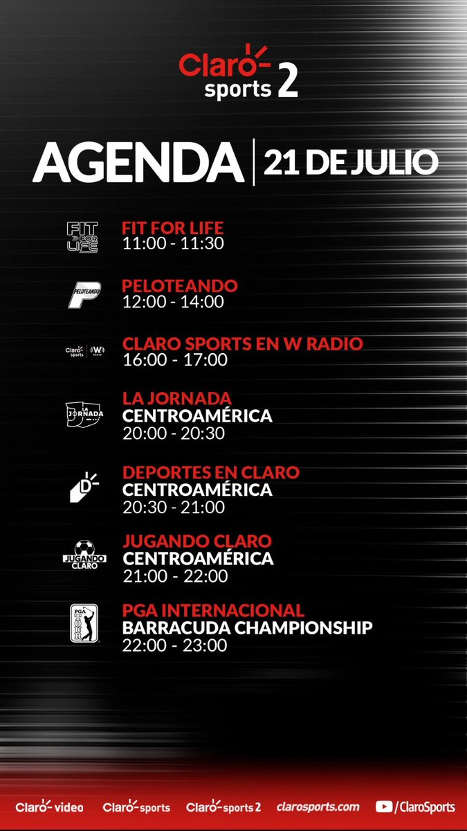 ¡QUÉ MANERA DE ARRANCAR LA SEMANA! 🤩💥

No te pierdas la mejor programación deportiva con análisis, entrevistas exclusivas, invitados y mucho más a través de las pantallas de Claro Sports 😮‍💨

#MasClaroQueNunca