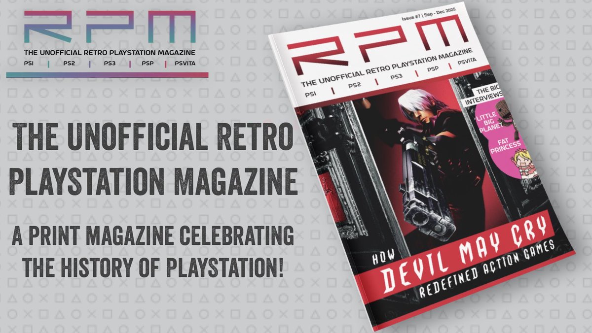 2_Old_4_Gaming's tweet photo. Issue 7 of RPM - The Unofficial Retro PlayStation Magazine is available to preorder now on my website and Etsy.

No Kickstarter this time round. Preorder now and shipping begins end of August. 

Links 👇 https://t.co/lFameYiPcH
