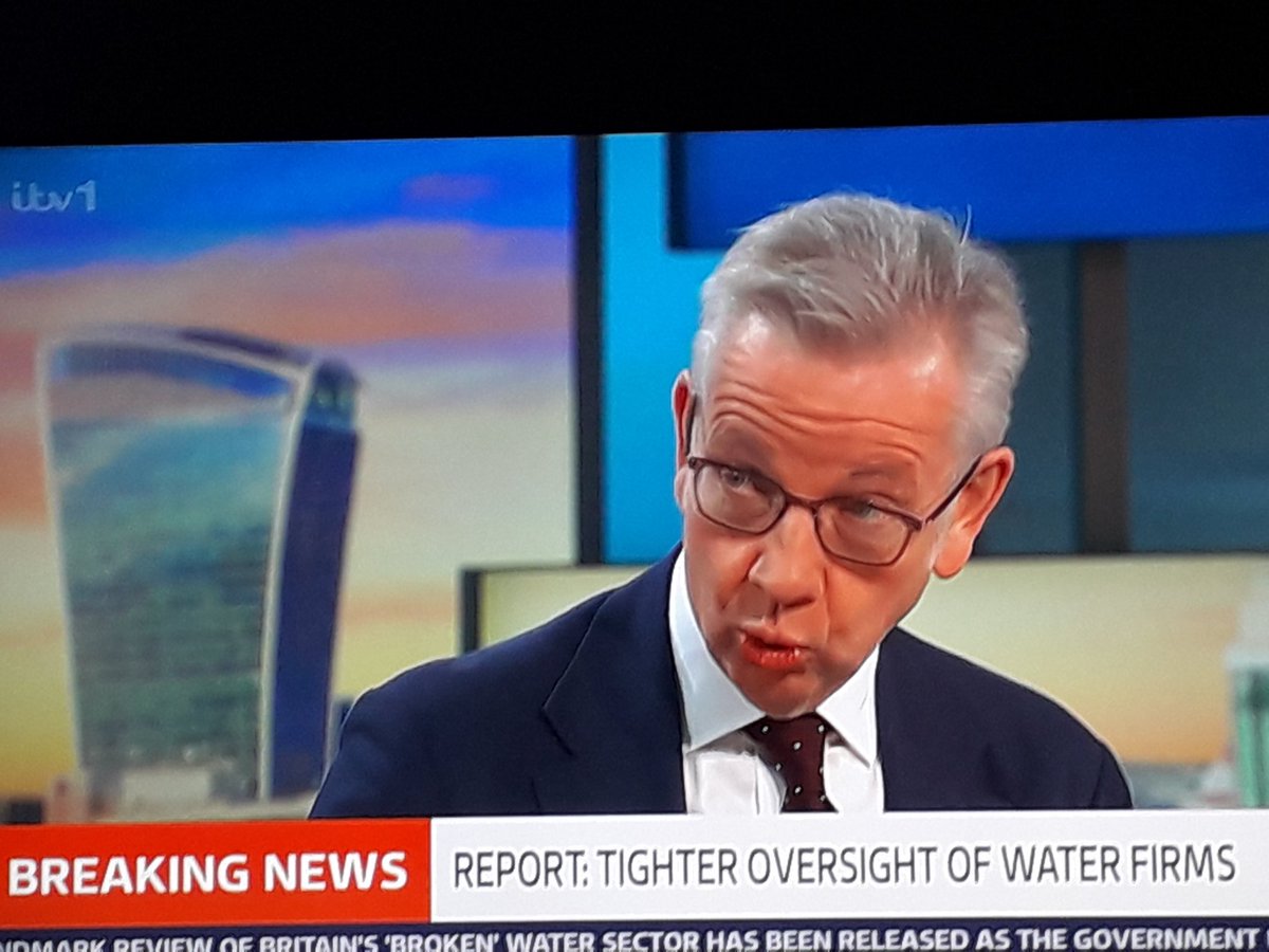 DrSusanDenim's tweet image. #gmb is just trolling it's viewers now by inflicting Gove on them.
The Tories did sfa about water pollution for 14 years and his Brexit disaster made things even worse.
And can Garroway ask him where our £billions of taxes went to on dodgy PPE contracts eg Mone?